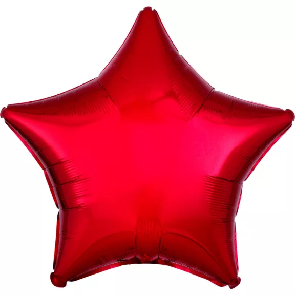 Piros Metallic Red csillag fólia lufi 48 cm Piros Metallic Red csillag fólia lufi 48 cm