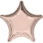 Rose Gold Metallic csillag fólia lufi 48 cm