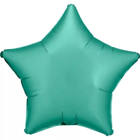 Zöld Silk Jade csillag fólia lufi 48 cm Zöld Silk Jade csillag fólia lufi 48 cm