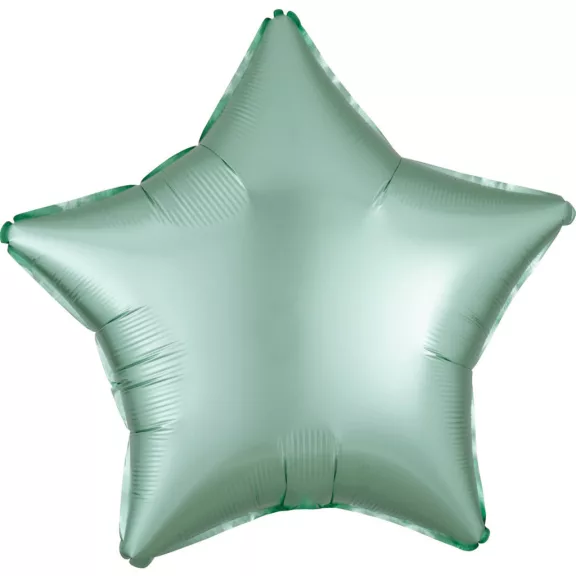 Zöld Silk Lustre Mint csillag fólia lufi 48 cm Zöld Silk Lustre Mint csillag fólia lufi 48 cm