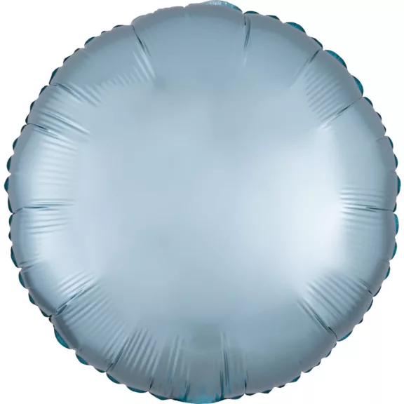 Kék Silk Lustre Pastel kör fólia lufi 43 cm Kék Silk Lustre Pastel kör fólia lufi 43 cm