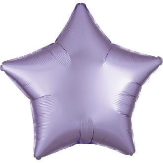 Lila Silk Pastel csillag fólia lufi 48 cm