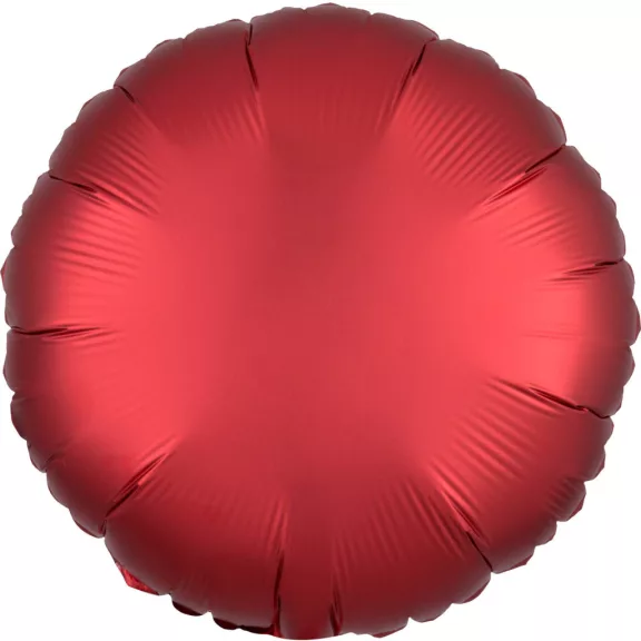 Piros Dark Red kör fólia lufi 43 cm Piros Dark Red kör fólia lufi 43 cm
