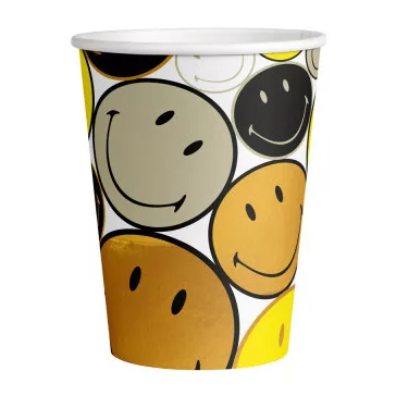 Emoji Smiley Originals papír pohár 8 db-os 250 ml