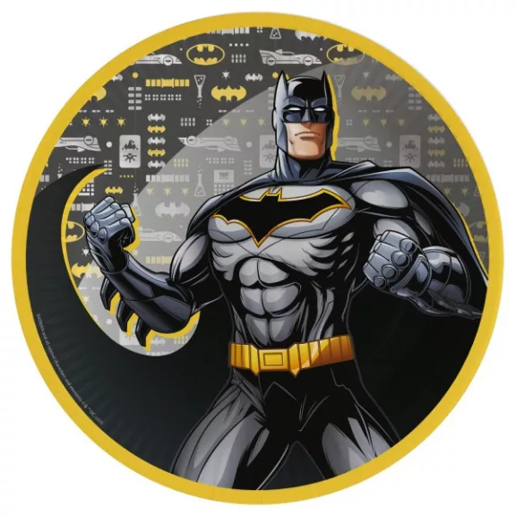 Batman City papírtányér 8 db-os 23 cm Batman City papírtányér 8 db-os 23 cm