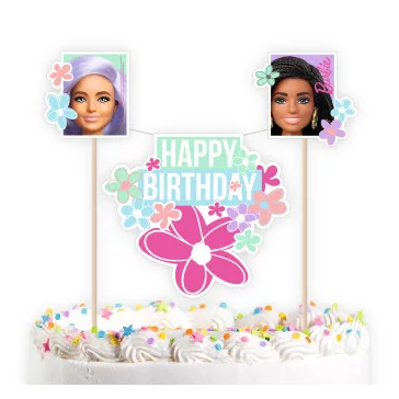 Barbie Sweet Life torta dekoráció 26 cm