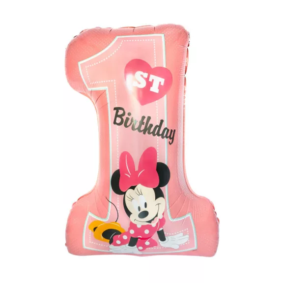 Disney Minnie Pink Első születésnap fólia lufi 71 cm Disney Minnie Pink Első születésnap fólia lufi 71 cm