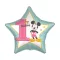 Disney Mickey Star Első születésnap fólia lufi 43 cm