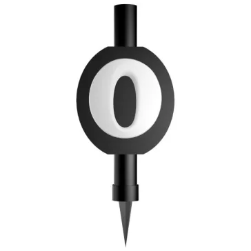 Fekete Black 0-ás torta tűzijáték 12 cm