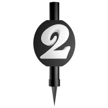 Fekete Black 2-es torta tűzijáték 12 cm