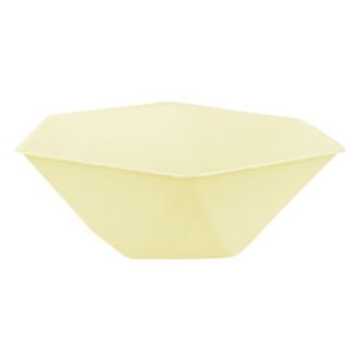   Sárga Vert Decor hatszögletű mélytányér 6 db-os 15,8 cm