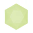 Zöld Vert Decor hatszögletű mélytányér 6 db-os 15,8 cm