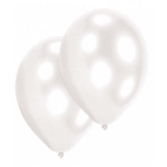   Fehér Pearl White léggömb, lufi 10 db-os 11 inch (27,5 cm)