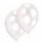Fehér Pearl White léggömb, lufi 10 db-os 11 inch (27,5 cm)