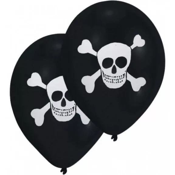 Kalóz Skull léggömb, lufi 8 db-os 10 inch (25,4cm) Kalóz Skull léggömb, lufi 8 db-os 10 inch (25,4cm)