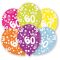 Happy Birthday 60 Colorful léggömb, lufi 6 db-os 11 inch (27,5cm)