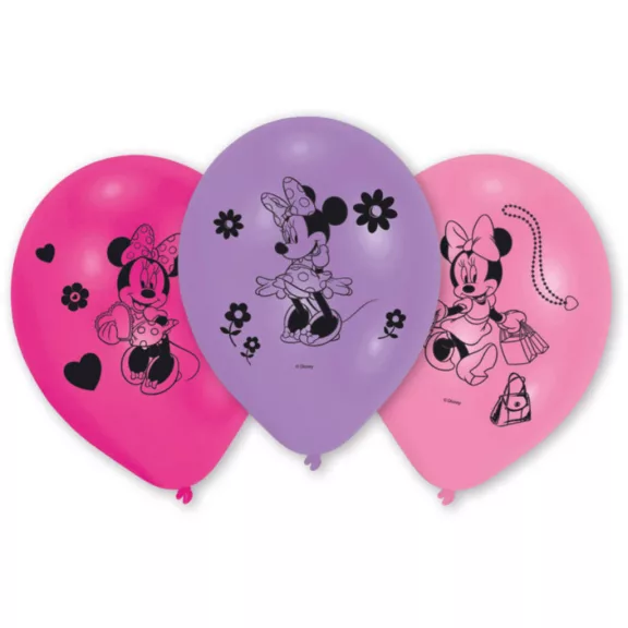 Disney Minnie Shopping léggömb, lufi 10 db-os 10 inch (25,4cm) Disney Minnie Shopping léggömb, lufi 10 db-os 10 inch (25,4cm)