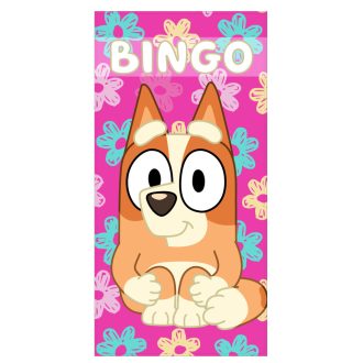   Bluey Bingo fürdőlepedő, strand törölköző 70x140cm (Fast Dry)