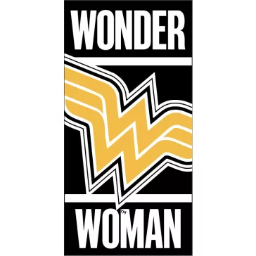   Wonder Woman Black fürdőlepedő, strand törölköző 70x140cm (Fast Dry)