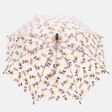   Disney Mickey Raindrops gyerek félautomata átlátszó esernyő Ø74 cm
