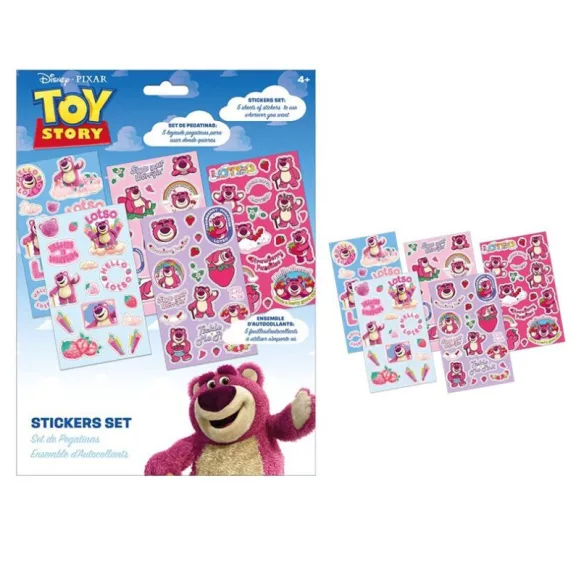 Disney Játékháború Lotso Strawberry matrica szett 5 ív Disney Játékháború Lotso Strawberry matrica szett 5 ív