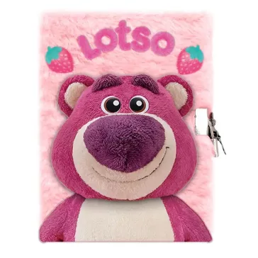   Disney Játékháború Lotso Strawberry 3D plüss A5 lakatos napló