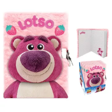   Disney Játékháború Lotso Strawberry 3D plüss A5 lakatos napló