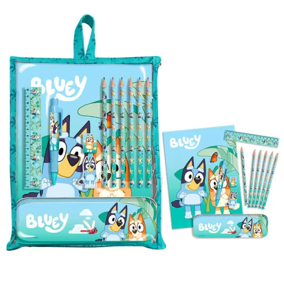 Bluey Life írószer szett tartóval Bluey Life írószer szett tartóval