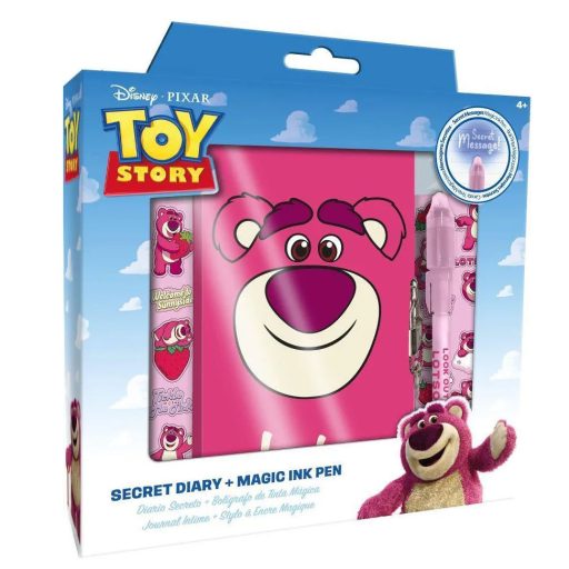 Disney Játékháború Lotso Strawberry napló + mágikus toll szett
