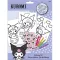 Hello Kitty Kuromi színező szett matricával