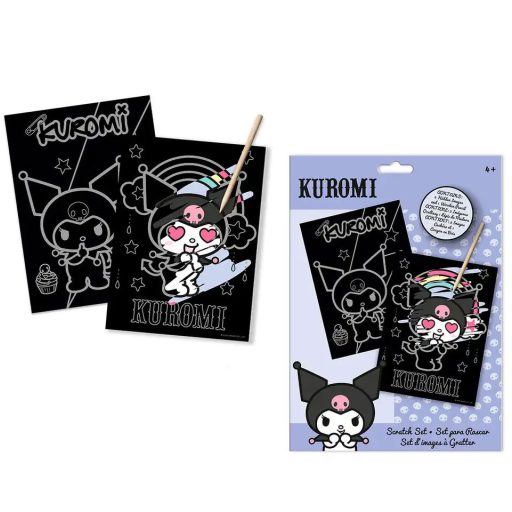 Hello Kitty Kuromi scratch képkarcoló készlet