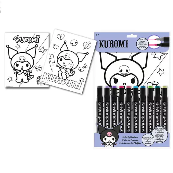 Hello Kitty Kuromi számos színező