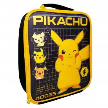   Pokémon Pika 0025 thermo uzsonnás táska, hűtőtáska 22 cm