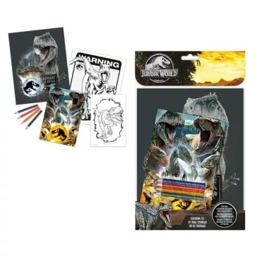 Jurassic World Raptor Rage színező szett