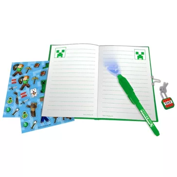 Minecraft Boom napló + mágikus toll szett