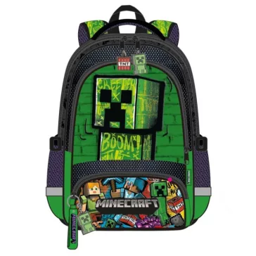 Minecraft Blocky Boom iskolatáska, táska 42 cm