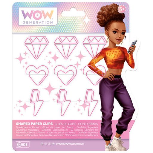 WOW Generation Megan rózsaszín gemkapocs szett