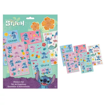   Disney Lilo és Stitch, A csillagkutya Ohana matrica szett 5 ív