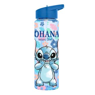   Disney Lilo és Stitch, A csillagkutya Ohana műanyag szívószálas kulacs 600 ml