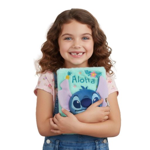 Disney Lilo és Stitch, A csillagkutya Aloha 3D plüss A5 lakatos napló