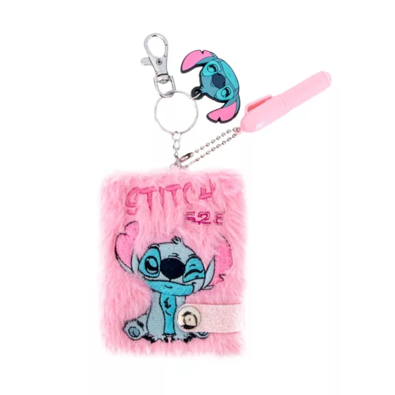 Disney Lilo és Stitch, A csillagkutya 626 plüss mini notesz tollal, kulcstartóval Disney Lilo és Stitch, A csillagkutya 626 plüss mini notesz tollal, kulcstartóval