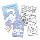Hello Kitty Cinnamoroll színező szett matricával