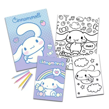 Hello Kitty Cinnamoroll színező szett matricával
