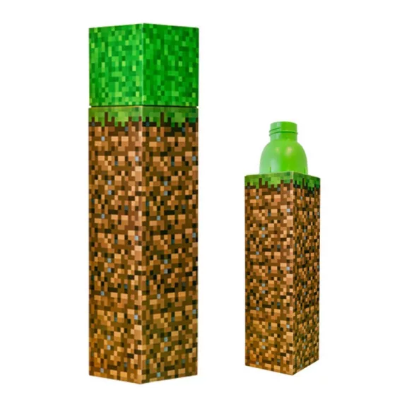 Minecraft Block műanyag kulacs csavaros kupakkal 650 ml Minecraft Block műanyag kulacs csavaros kupakkal 650 ml