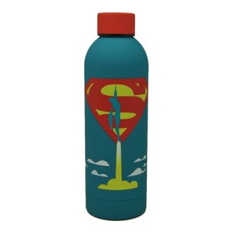   Superman Launch puha tapintású műanyag kulacs csavaros kupakkal 700 ml