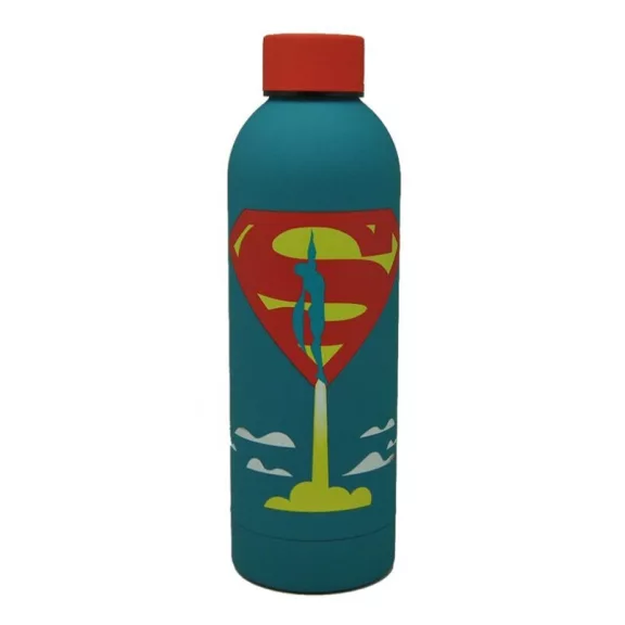 Superman Launch puha tapintású műanyag kulacs csavaros kupakkal 700 ml Superman Launch puha tapintású műanyag kulacs csavaros kupakkal 700 ml
