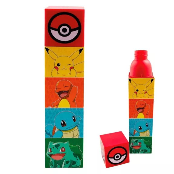 Pokémon Team műanyag kulacs csavaros kupakkal 650 ml Pokémon Team műanyag kulacs csavaros kupakkal 650 ml