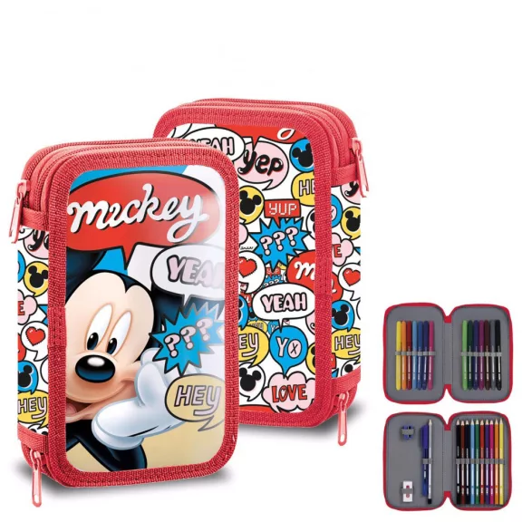 Disney Mickey Yeah tolltartó töltött 2 emeletes Disney Mickey Yeah tolltartó töltött 2 emeletes