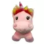 Unikornis Pink plüss figura 16 cm