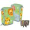 Állatos Jungle tolltartó töltött 3 emeletes